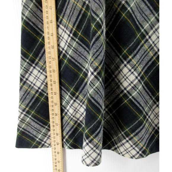 VINTAGE Classic of Boston Skirt 11 Tartan Plaid School Girl Midi 80s - Picture 4 of 10